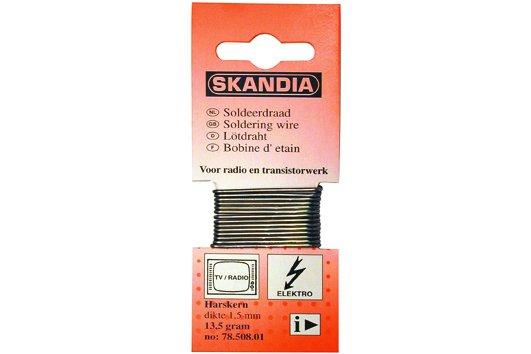 Skandia Soldeerdraad Harskern 70/30 1.5 mm 13.5 Gram