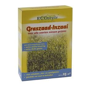 Afbeelding Ecostyle Graszaad Voor Kale Plekken 500 Gram door Haxo.nl