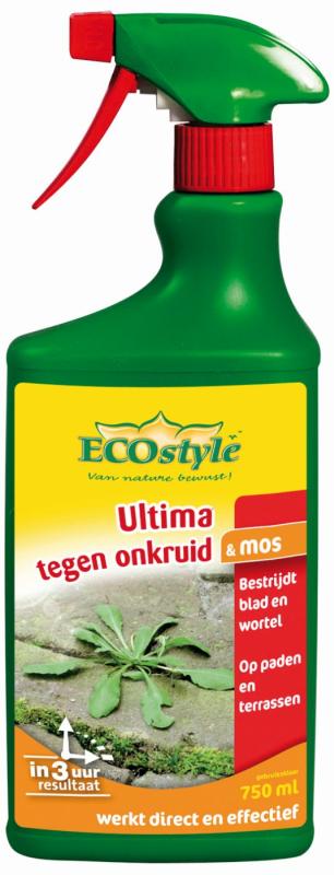 Afbeelding Ecostyle Ultima Onkruid & Mos Gebruiksklaar - Onkruidbestrijding - 750 ml door Haxo.nl