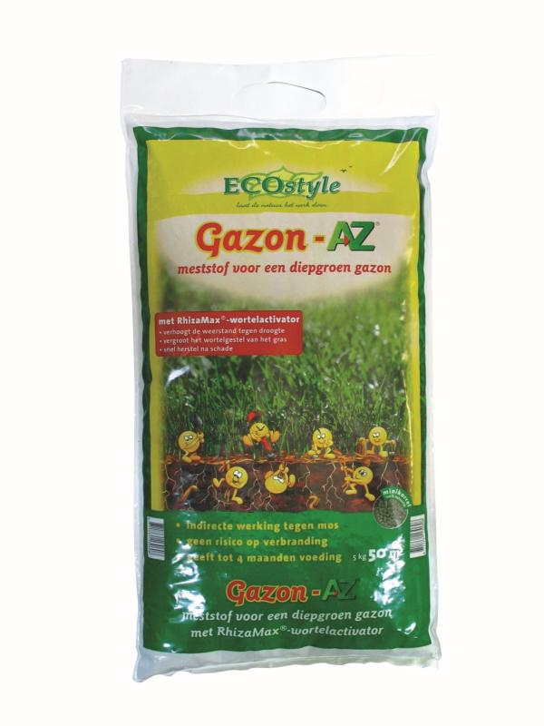 Afbeelding Ecostyle Gazon-Az 50 m2 - Gazonmeststoffen - 5 kg door Haxo.nl