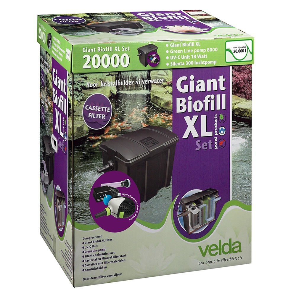 Afbeelding Velda Giant Biofill XL Set 20000 door Haxo.nl
