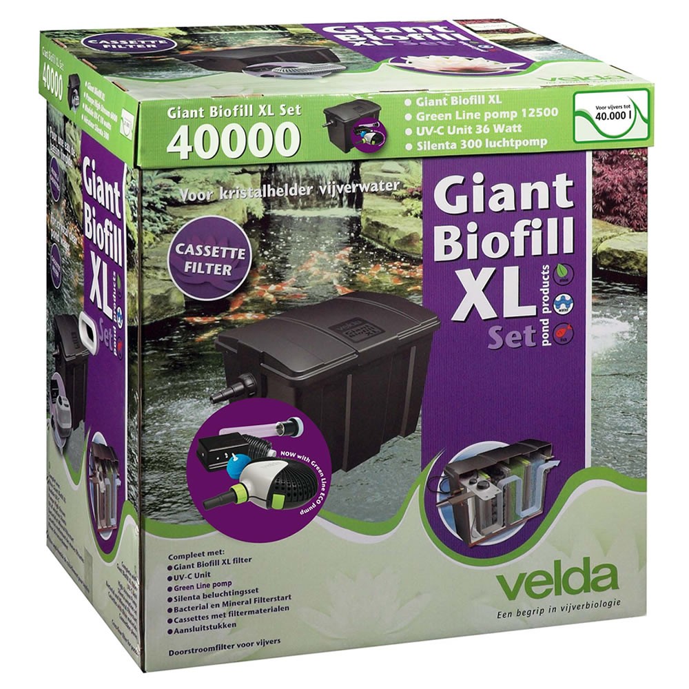 Afbeelding Velda Giant Biofill XL Set 40000 door Haxo.nl