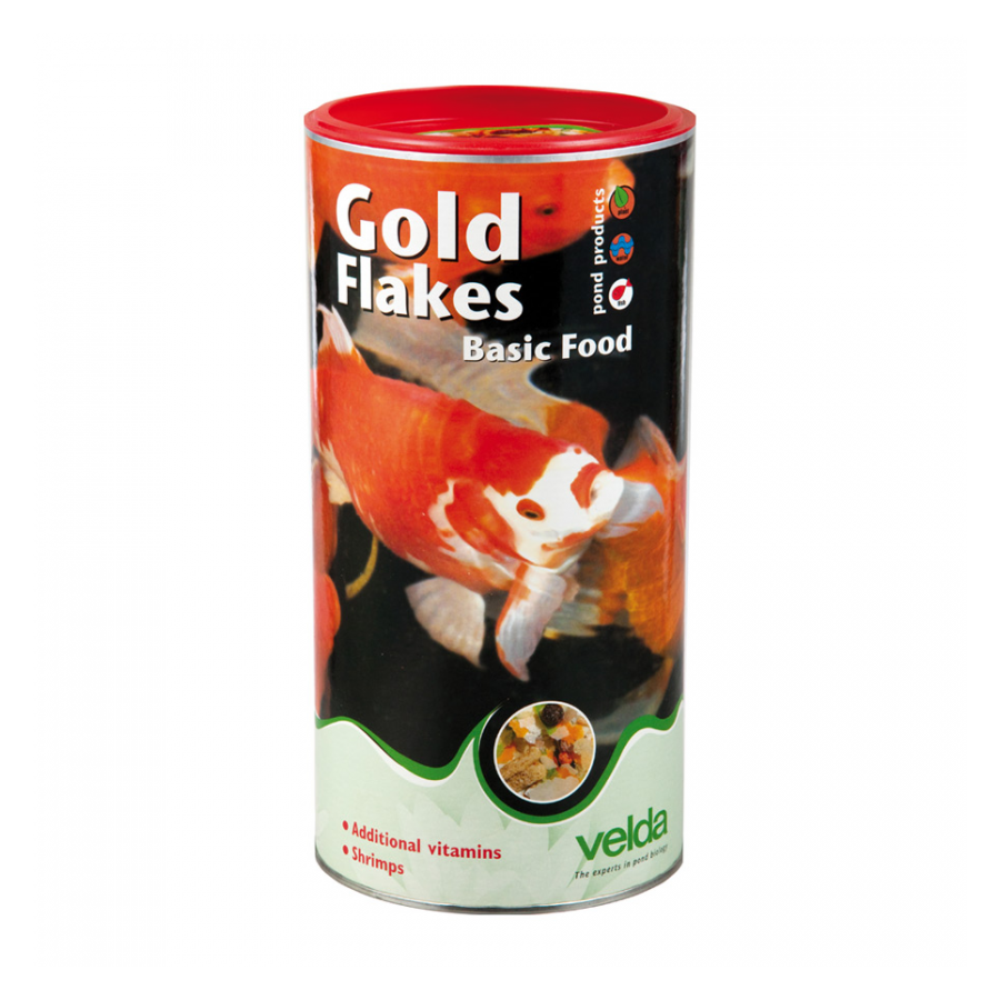 Afbeelding Velda Gold Flakes Fish Food 2500 Ml / 230 gram door Haxo.nl