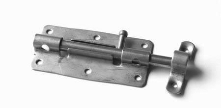 Waelbers Plaatgrendel RVS 100 mm Schoot 12 mm